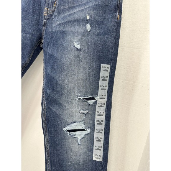 Old Navy Skinny Built In Flex Tough Denim Jeans Dark Wash Mens 32x32 - Picture 3 of 8